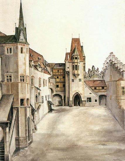 Albrecht Durer Courtyard of the Former Castle in Innsbruck without Clouds China oil painting art